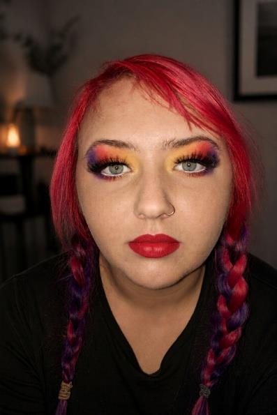 Beauty and glam makeup
